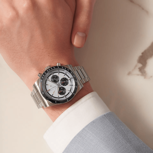 <b>Chronograph</b> <b>Automatic</b> Mechanical Watch with Tachymeter Bezel Stainless Steel Bracelet for Men Longinesing - Product Image 2