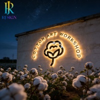 Enseigne lumineuse 3D LED rétroéclairée en métal acier inoxydable pour entreprises, devantures de magasins et panneaux extérieurs