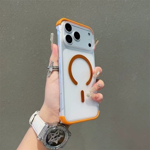 Lightweight Ultra-thin Matte Pc Hard Phone case for iphone 17promax 17air 16 for iphone 17 Magnetic Phone case <b>Frameless</b> - Product Image 2