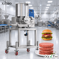 Machine automatique commerciale pour la fabrication de galettes de hamburger en acier inoxydable, équipement de formage de galettes de burger pour usage en restaurant
