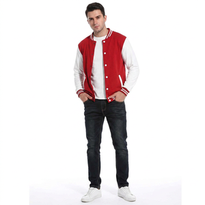 FINER THREADS OEM Cheap Price Winter <b>Men's</b> 100% Cotton Canvas Chenille Embroidery Breathable Anti-Bacterial Front Stand <b>Jacket</b> - Product Image 1