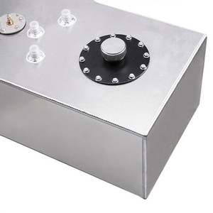 Tanque de Combustible Rectangular de Aluminio de 60L, Tanque de Combustible Modificado Universal para Autos de Carreras con Sensor de Nivel, Disponible en Negro/Plateado - Product Image 6