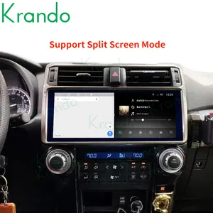 Krando 12.3"รถสําหรับTOYOTA 4RUNNER 2010 - 2022 AndroidรถมัลติมีเดียBuilt-Inไร้สายAndroidอัตโนมัติ + Apple Carplay