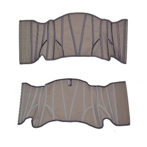 Ceinture en latex noir Active Lifestyle de 24 cm avec 18 baleines, fermeture à crochet réglable 953-24cm-95 14Hook - Product Image 1