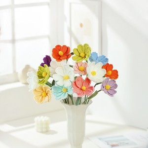 Nouveauté Fleurs en crochet tricotées Décorations 2025 <span class=keywords><strong>Hortensia</strong></span> Rose des prés Feuilles de lotus pour Noël Graduation Pâques - Product Image 6
