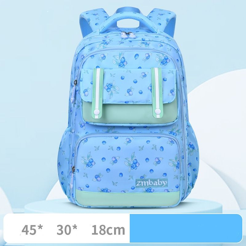 New Fashion Floral Student 1-6 Grade School Bags Side Open