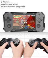 Console de jeu vidéo rétro portable Rk3128 avec carte TF, écran IPS HD de 4 pouces, version 2 joueurs