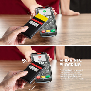 TILONSTAR TVC330 Portacarte Automatico Pop-up in Alluminio Portatile con <span class=keywords><strong>Clip</strong></span> Portadenaro e Protezione RFID per Carte di Credito e Documenti - Product Image 6