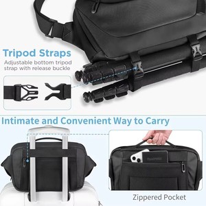 Bolsa de Hombro Cruzada Impermeable de Poliéster con Diseño Otoñal para Organizar Equipos de Fotografía, para Fotógrafos al Aire Libre - Product Image 4
