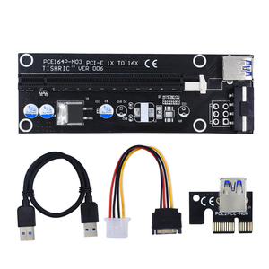 การ์ด PCI <span class=keywords><strong>Express</strong></span> Riser ใหม่ VER006,การ์ด USB 3.0ส่วนต่อขยาย PCI-E 60ซม. 1x ถึง16x SATA 4Pin กำลังไฟ Mo-<span class=keywords><strong>Lex</strong></span> - Product Image 1