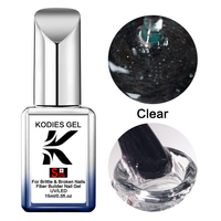 KODIES GEL – Base Coat en Caoutchouc Fibreux SOS avec Logo Personnalisé, Vernis Gel UV Non Toxique pour Réparation des Ongles, Gel Constructeur Fin et Souple pour Ongles