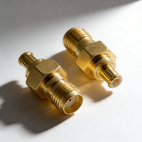 Koperen SMA naar MCX adapter, SMA female naar MCX male plug, rechte RF coaxiale adapter voor DVB-T TV RTL SDR ADS-B ontvanger