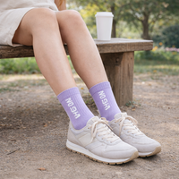Chaussettes unisexes pour adultes de haute qualité, professionnelles, sportives, offrant une protection supérieure, respirantes, à séchage rapide, en tricot d'automne, à col ras du cou, unies