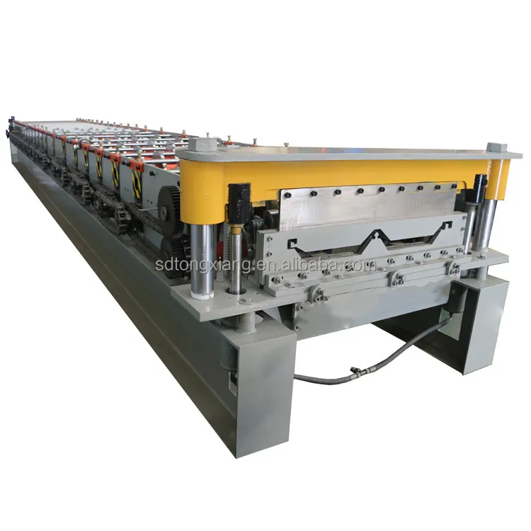 High Productivity Double Layer Wall Sheet Roller Coated Steel Roof Panel Roll Forming Machine Product