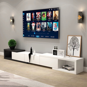 Meuble TV Moderne de Petite Taille pour Salon, Meuble de Sol Combiné Rétractable en Bois Massif, Vente en Gros Usine - Product Image 2