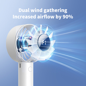 Nouveau ventilateur portable rechargeable à 5 vitesses réglables, mini ventilateur à main haute vitesse, batterie USB 2000 mAh, utilisation domestique et extérieure, boîte - Product Image 4