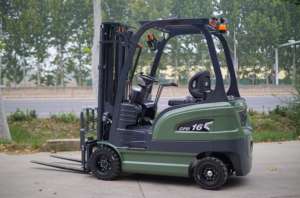 Carretilla elevadora eléctrica certificada CE, batería de litio, capacidad de 4 toneladas, 6 metros, altura de elevación, 800mm, 1200mm, distancia central de carga media - Product Image 4