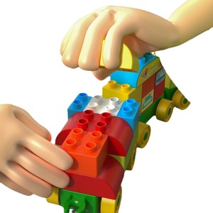 Juego de Tren de Bloques de Construcción de Plástico ABS de Gran Tamaño, 68 Piezas, Juguete Educativo de Ensamblaje DIY, Tema de Animales y Naturaleza, para Niños de 4 a 12 Años, Regalo - Product Image 5