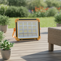 Projecteur LED Solaire Extérieur IP66 Haute Puissance Ultra-lumineux Étanche Portable Multi-vitesses Réglable à Détection Tactile - Offre Spéciale