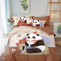 Collection de Parure de Lit 3 Pièces Jumeau pour Enfants, en Polyester, Imprimée Dessin Animé Numérique 3D, pour Maison et Textile