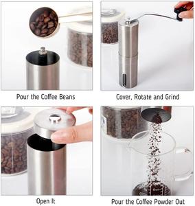 Macinacaffè portatile conico macinacaffè manuale macinacaffè in acciaio inox macinacaffè manuale - Product Image 3