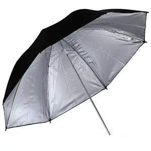 제조 사진 전문 43 인치 블랙 실버 반사판의 우산 및 비디오 촬영 스튜디오 플래시 라이트