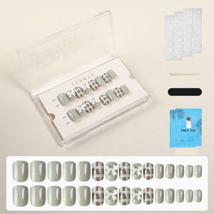 Nouveautés en gros : <span class=keywords><strong>Faux</strong></span> <span class=keywords><strong>ongles</strong></span> ABS à couverture complète, <span class=keywords><strong>ongles</strong></span> artificiels brillants avec étiquette privée, à presser avec <span class=keywords><strong>colle</strong></span> - Product Image 5