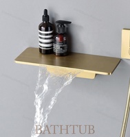 Ensemble de robinet mural salle de bain haute pression 10 ''pommeau de douche pluie et pommeau de douche à main