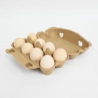 Carton à œufs écologique en pâte recyclée, 15 ou 18 alvéoles, jetable, pour 12 œufs, couleur kaki, avec logo personnalisé, emballage alimentaire de qualité pour volailles, nouveauté