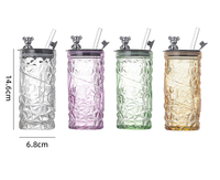Tasses à thé/café/jus en verre de 330 ml avec paille pour boissons chaudes et froides – Prix usine