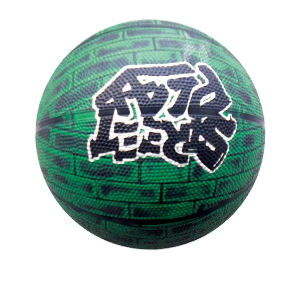 Basket-ball personnalisé en caoutchouc en vrac promotionnel d'usine de Zhensheng comme pour le cadeau