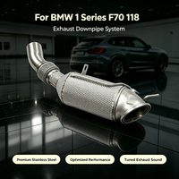 Edelstahl-Hitzeschild Hochleistungs-Downpipe Performance-Rennabgasanlage für BMW 1er Serie F70 118