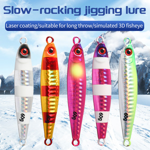 Señuelo de Pesca Jigging Yj Aquahunter de 60g y 85mm, Señuelo Biónico para Agua Salada con Doble Anzuelo - Product Image 5