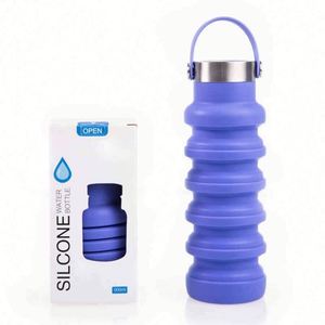 Bouteille d'eau de sport pliable en silicone pour le fitness - Product Image 2
