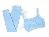 Ensemble de sport 2 pièces en tissu intelligent respirant, extensible dans quatre directions, anti-transpiration et séchage rapide, écoresponsable, pour yoga et gym, avec jupe tendance