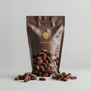 Bolsa de café Paquete negro mate Bolsa de pie Embalaje de papel de aluminio Bolsa con cierre de cremallera Doypack Mylar Bolsas de fechas de almacenamiento - Product Image 1