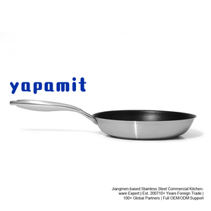 Poêle à frire antiadhésive avec poignée ergonomique, compatible induction/gaz, fabriquée à <span class=keywords><strong>Jiangmen</strong></span> pour les cuisiniers à domicile et la préparation des petits-déjeuners - Product Image 3
