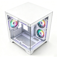 Boîtier PC Gaming M-ATX Compact à Vendre : 7 Supports de Ventilateurs, Refroidissement Liquide 240mm, 2 SSD, 2 HDD, Verre Trempé