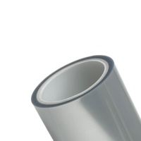 Rouleau de film protecteur transparent en PET polyester, 50 microns, film protecteur gaufré en PET pour plaque de diffusion