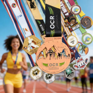 เหรียญรางวัลสั่งทำ โลโก้สลัก งานหล่อโลหะ เหรียญรางวัลแฟชั่น กีฬา ทอง เงิน ทองแดง สำหรับงานฉลองครบรอบ - Product Image 1