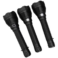 Lampe torche LED de sécurité, super lumineuse, 4200 lumens, batterie rechargeable 26650, lampe torche LED d'autodéfense