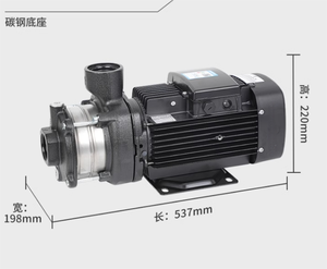 Pompe de surpression horizontale monophasée CM25-2 en acier inoxydable/fer fonte pour circulation d'eau chaude - Product Image 4