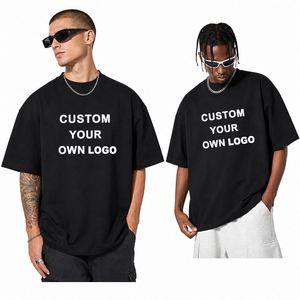 Wholesale Short Sleeve Blank Solid Color Print Your Own Brand Logo 100% 230GSM Cotton Mens T Shirts Custom Oversized T-Shirt - Product Image 1