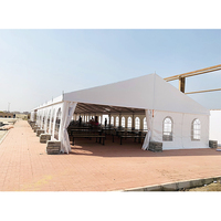 Tente de réception extérieure de luxe en PVC imperméable de qualité commerciale, double couche, pour événements, expositions, mariages et fêtes