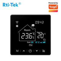 Thermostat intelligent Tuya WiFi 485 Modbus Wi-Fi avec écran tactile pour système d'unité de bobine de ventilateur 3A Smart Hvac 2 tuyaux