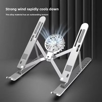 Support pour ordinateur portable ultra-stable avec ventilateur détachable, pliable, réglable en hauteur, support de tablette pour iPad Pro 12.9, vente en gros