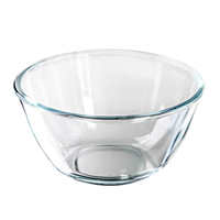 Bol en verre transparent résistant aux hautes températures, pour micro-ondes, cuisson, battre les œufs, usage domestique, grand format, style moderne minimaliste, solide