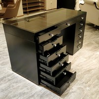 Coiffeuse Maquillage avec Miroir et Tiroirs, Table de Toilette Moderne pour Chambre ou Salon