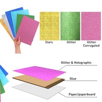Foska wasserdicht und leicht zu schneiden 250g Holo graphic Effect Design A4 hand gefertigte DIY-Papier blätter für Scrap book Letter Poster Craft