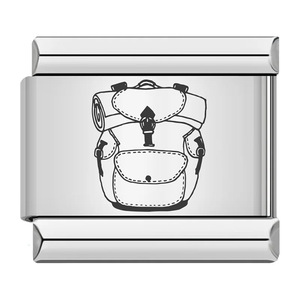 Stainless Steel DIY Watch Band <b>Adjustable</b> Modular <b>Bracelet</b> With Hat And Backpack Pattern For Watch Accessories Fall 2025 - Product Image 3